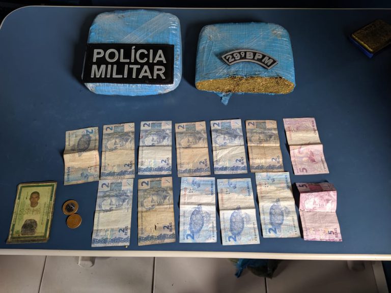 Em Maranhãozinho - Policiais militares lotados no 29° BPM prendem casal suspeito de traficar drogas