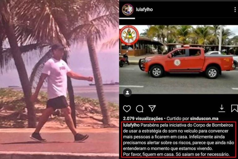 Após criticar quem fugia do isolamento, Secretário Municipal de Saúde de São Luís é flagrado fazendo caminhada na Litorânea