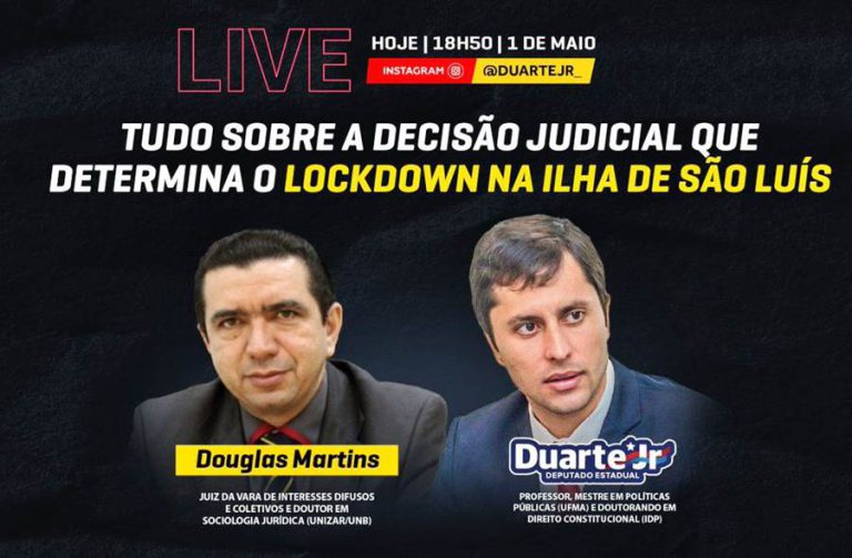 Sob suspeita, juiz do lockdown no Maranhão é proibido pelo CNJ de participar novamente de lives político-partidárias