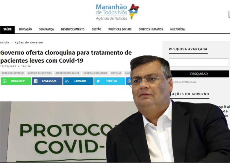 Dino perde “queda de braço” com médicos e passa a ofertar cloroquina para tratamento de pacientes com Covid-19 no Maranhão