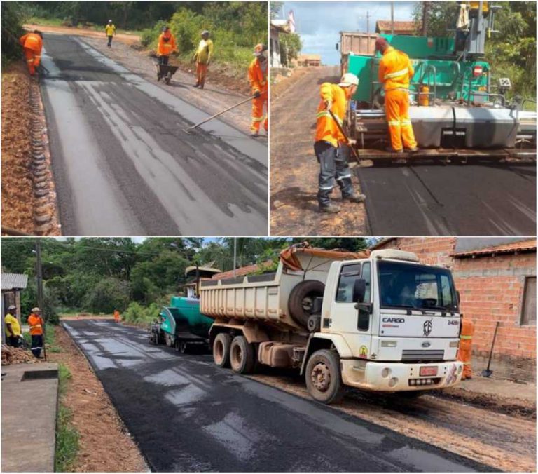 Prefeitura de Carutapera segue trabalhando no asfaltamento de ruas da cidade